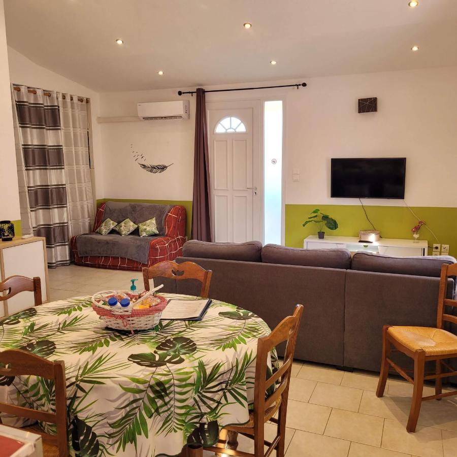 Appartement Agreable Et Spacieux Ensoleille Valros Bagian luar foto